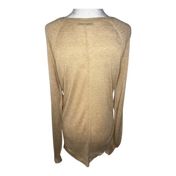 ZARA Women's Tan Knit Pullover Sweater Size Small Long Sleeve Casual - Picture 3 of 7